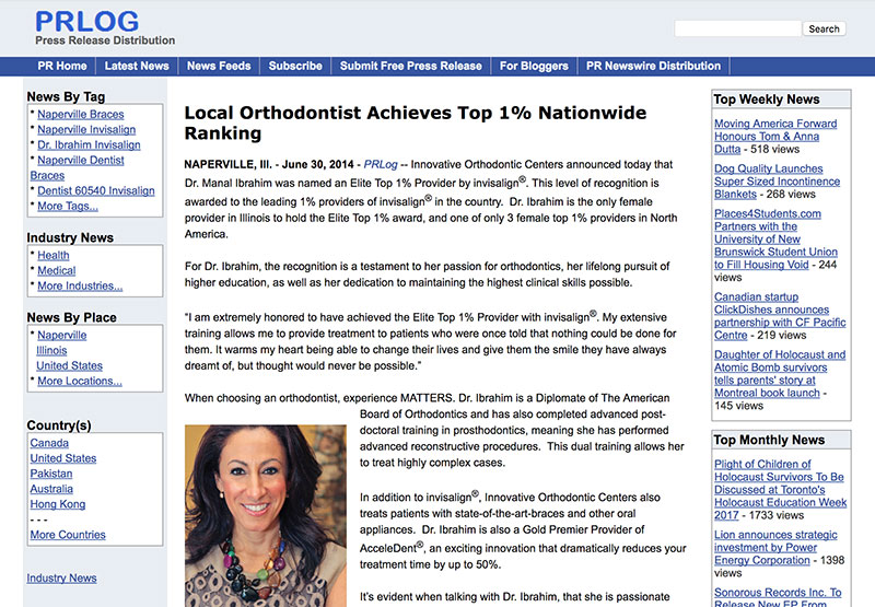 press-release-local-orthodontist-achieves-top-1-nationwide-ranking