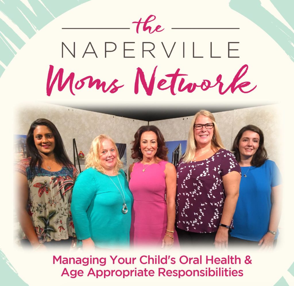 A picture of Dr. Ibrahim during her appearance on the latest episode of the Naperville Moms Network